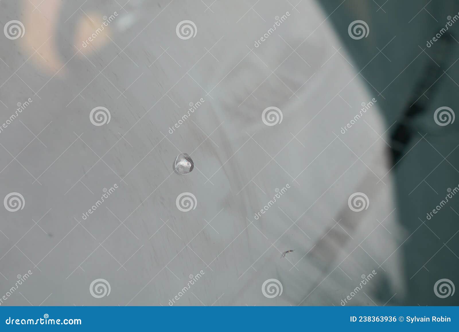 Broken Car Impact Automotive Windshield Glass Smashed Windscreen of Motorcar Cracked Glass Stock