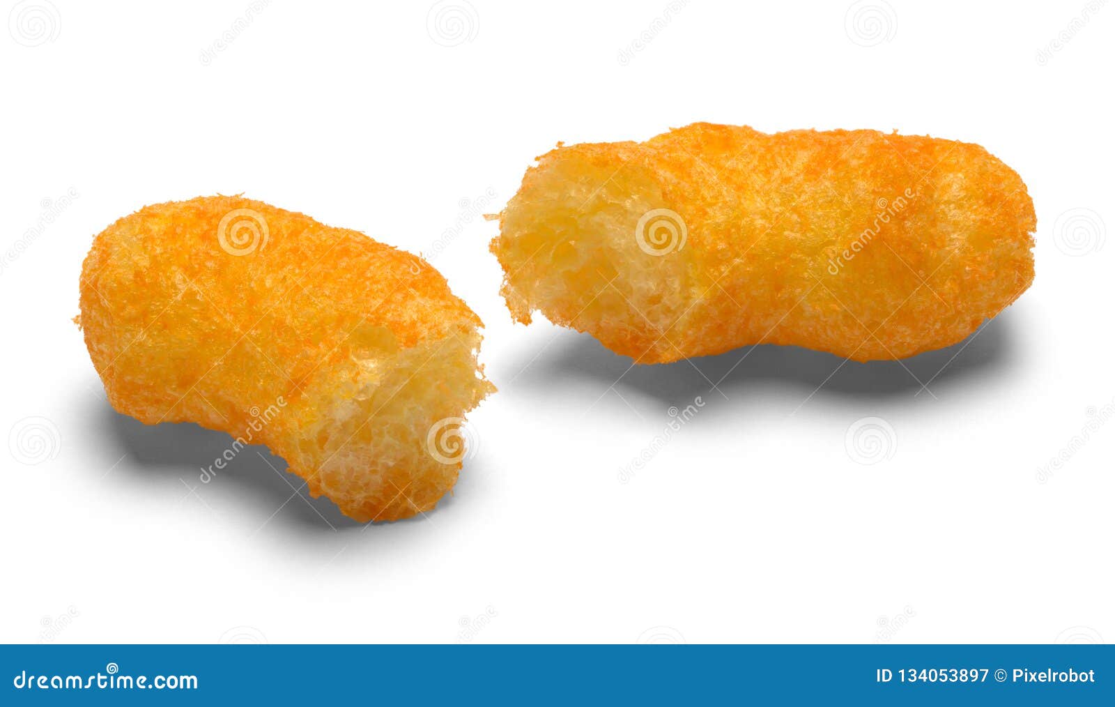 Broken Cheese Puff stock image. Image of isolated, puffs 134053897