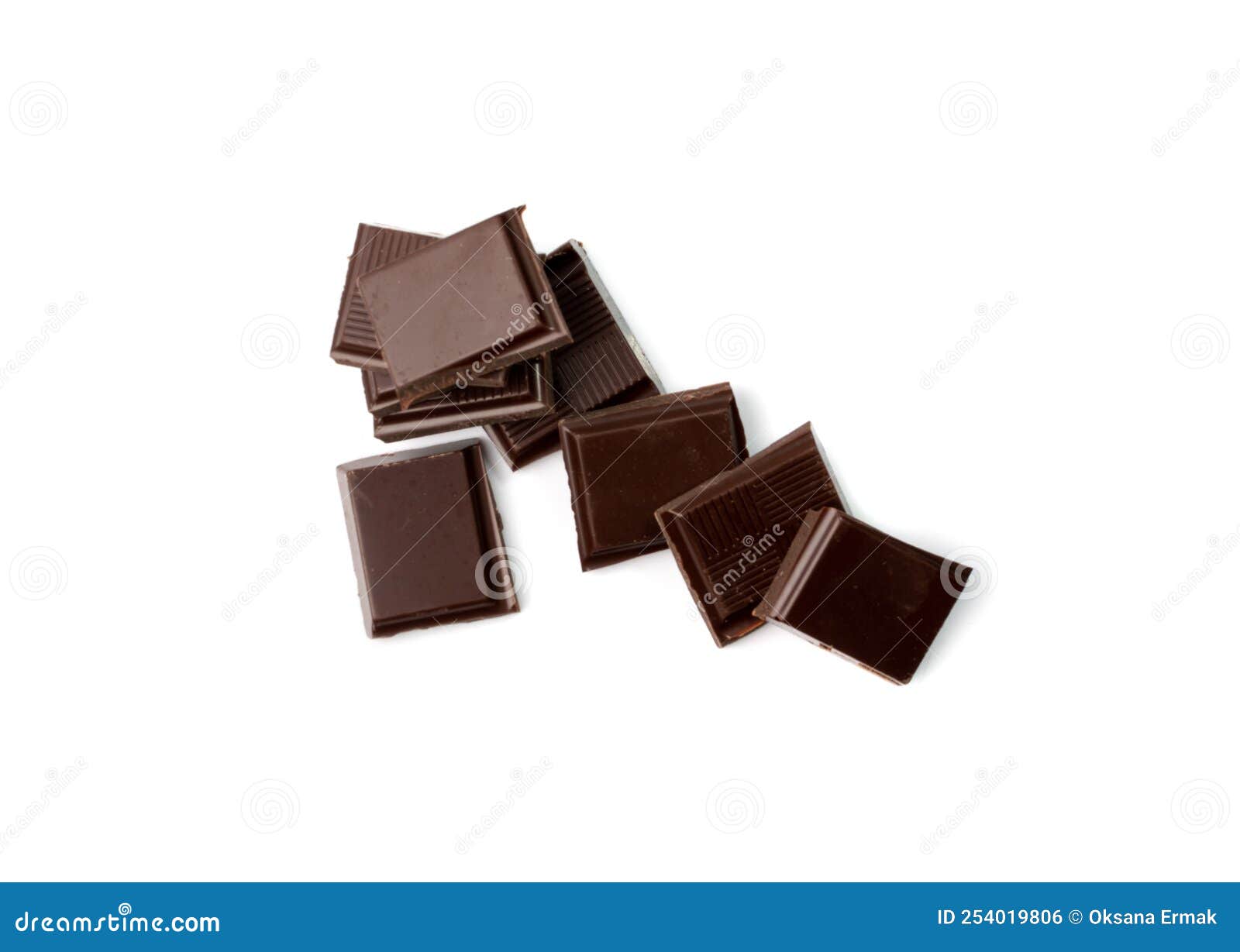 Broken Chocolate Bar Isolated Stock Photo Image of brown, candy