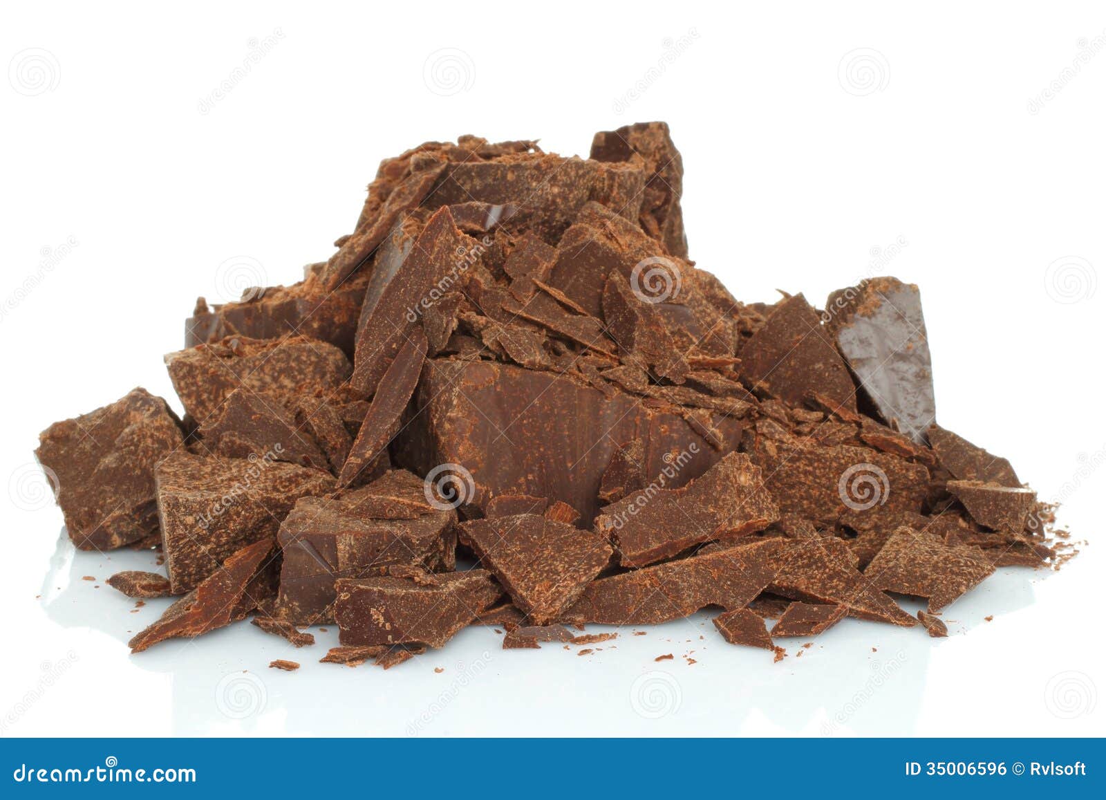 Broken chocolate bar stock photo. Image of bitter, chipping 35006596