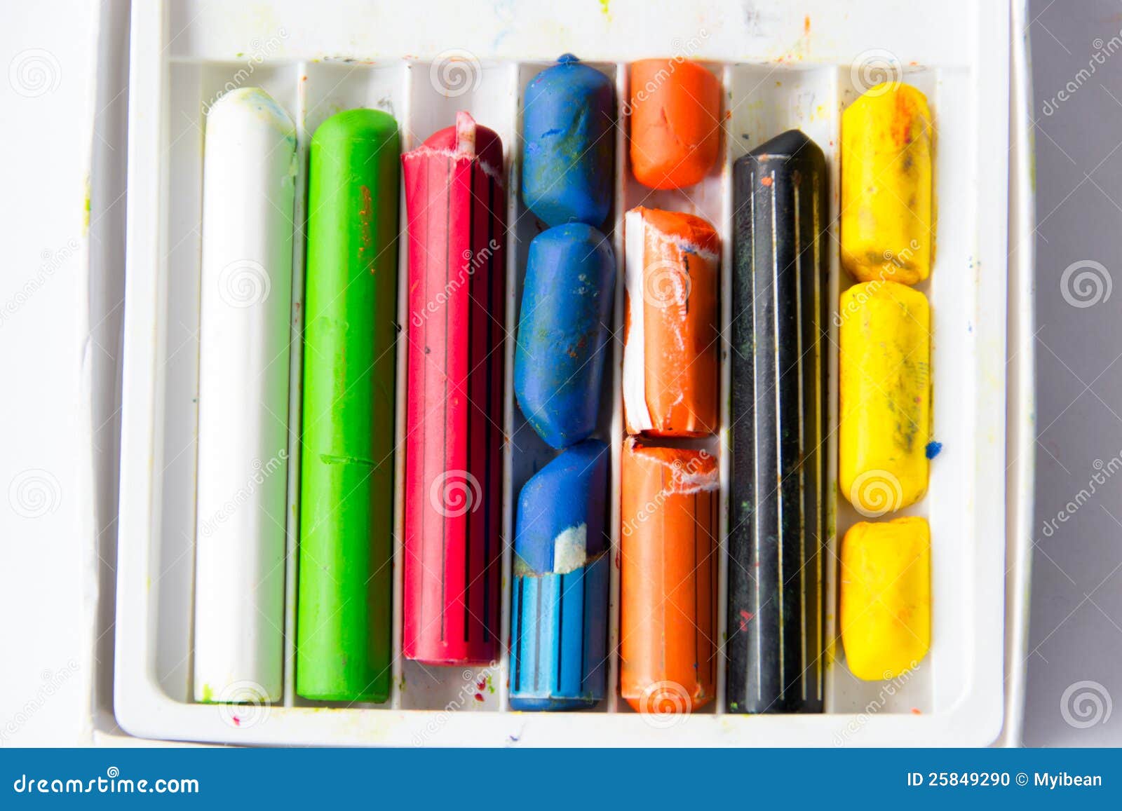Broken crayons stock photo. Image of orange, kindergarten 25849290