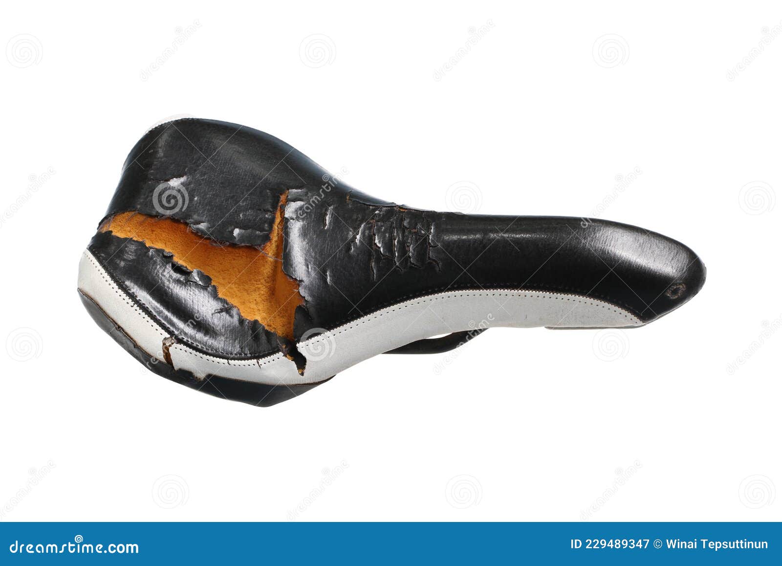 Broken Damaged Bicycle Saddle Seat Stock Image Image of replacement, industrial 229489347