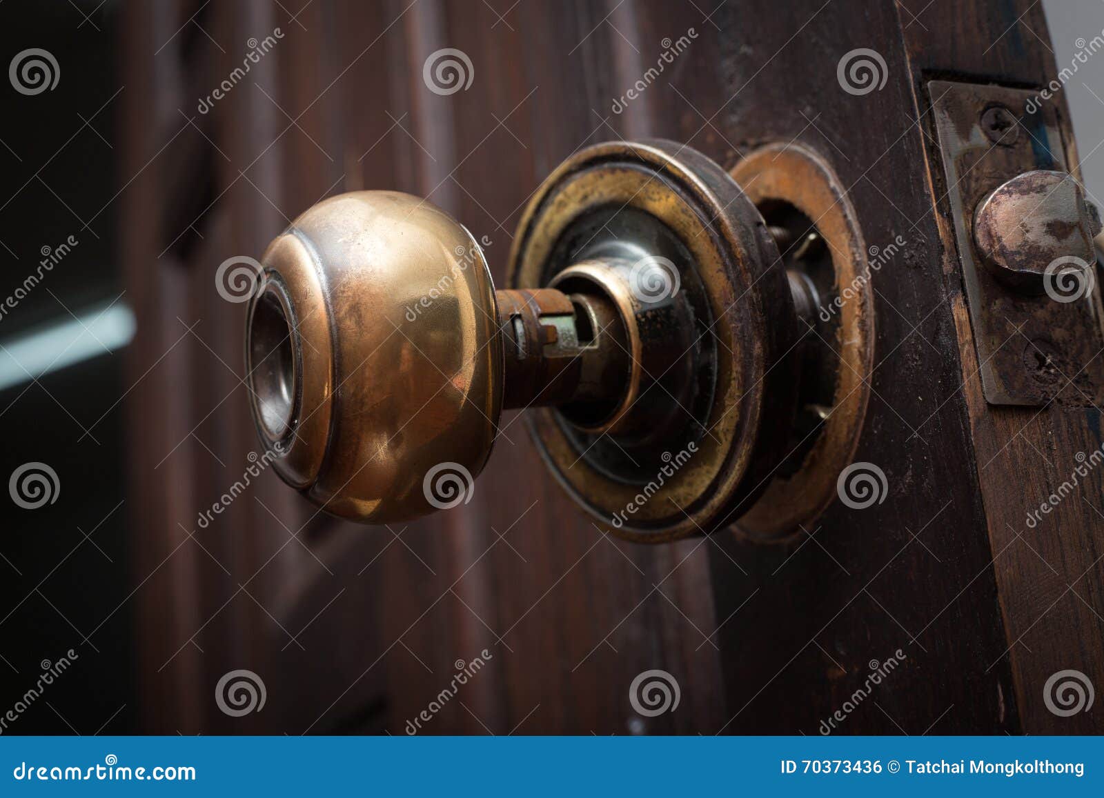 Broken door knob stock photo. Image of aged, broken, lock 70373436