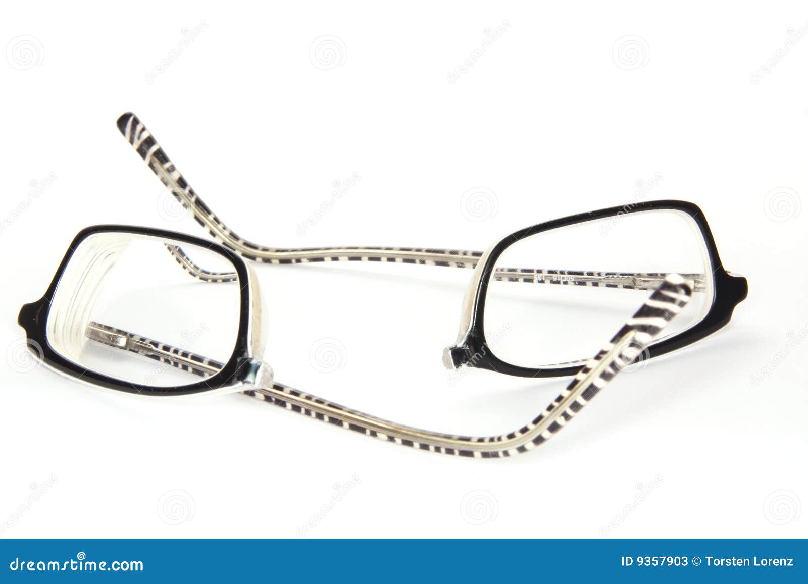 Broken Eyeglasses Stock Image Image Of Wrecked White