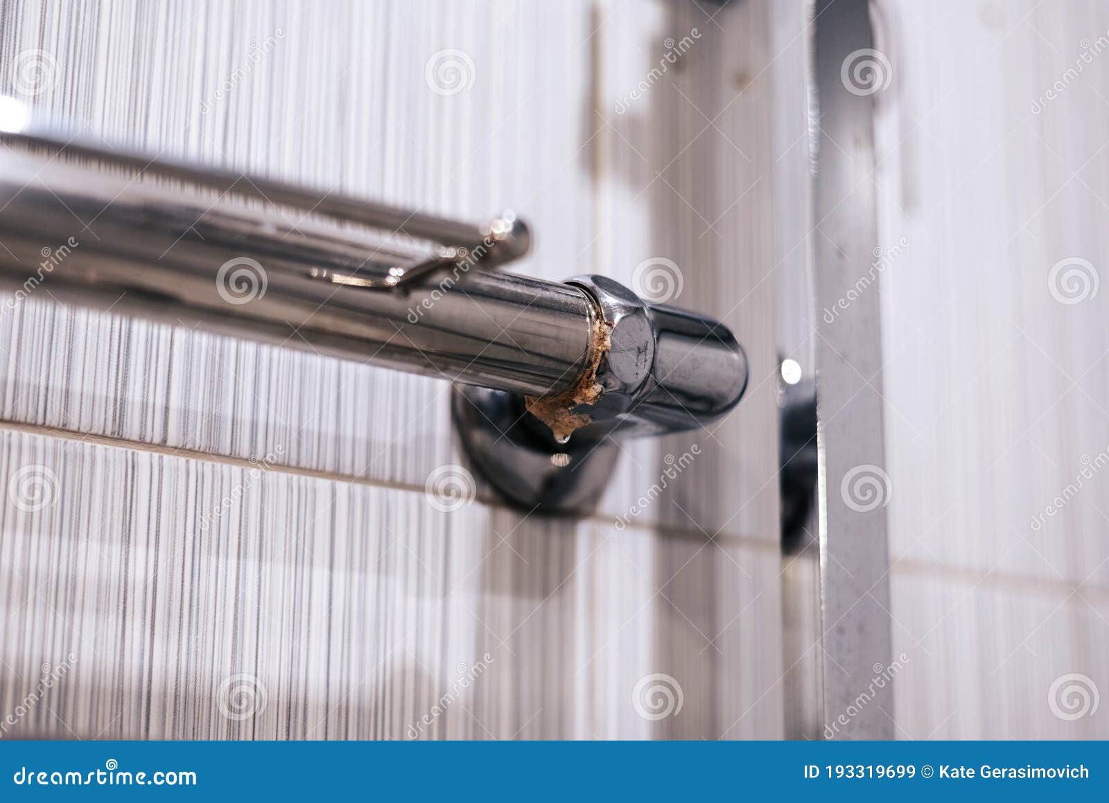 Broken Faucet with Shower in Bathroom Stock Image Image of hygiene, hydrant 193319699