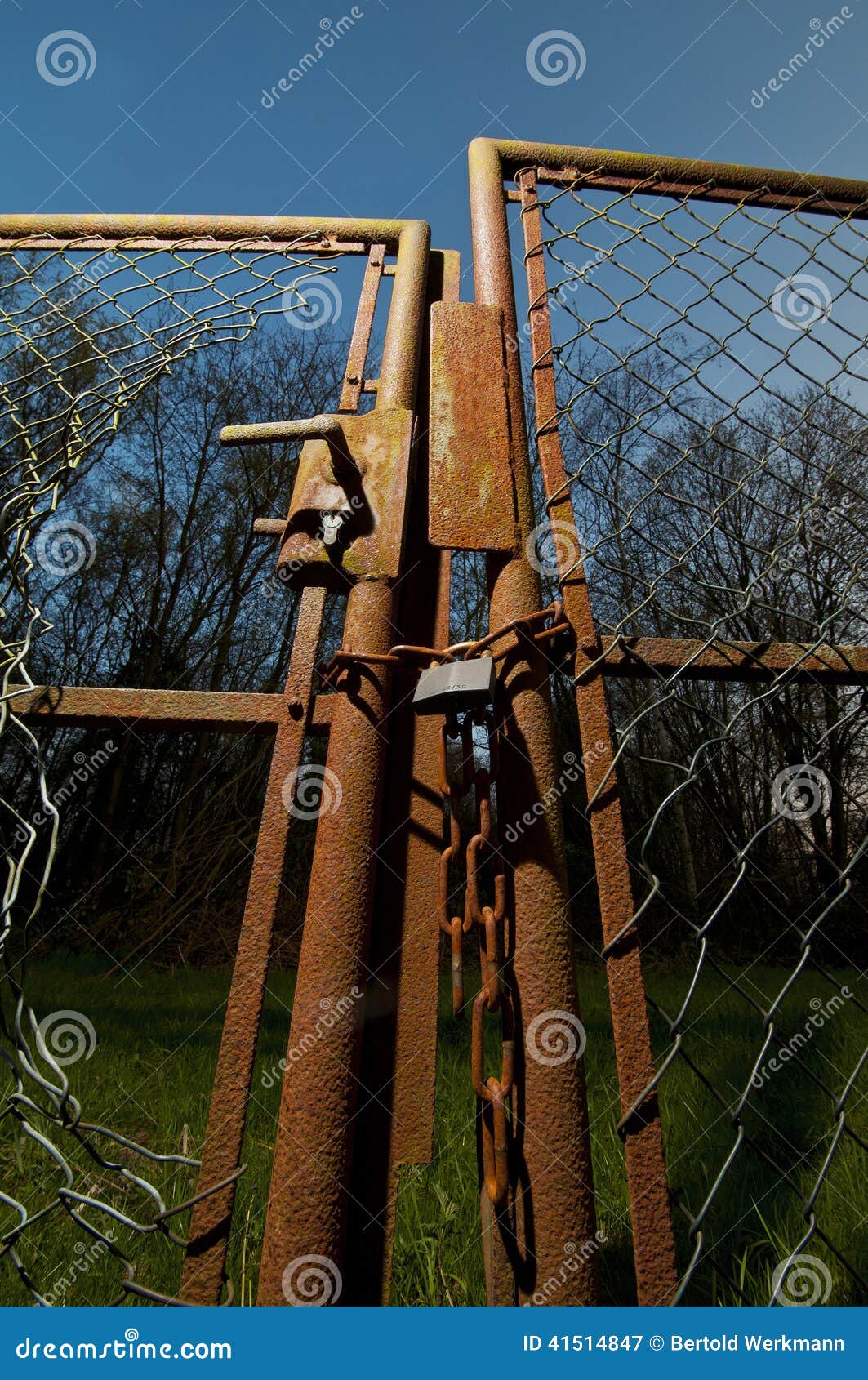Broken gate stock image. Image of dark, grid, gate, danger 41514847
