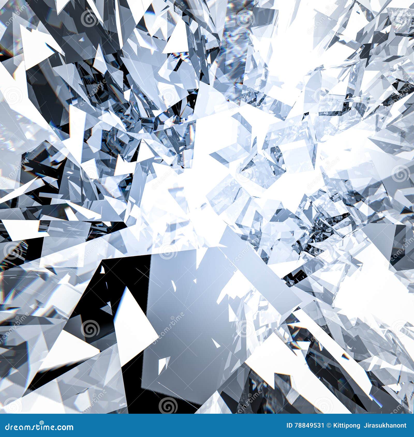 broken glass background