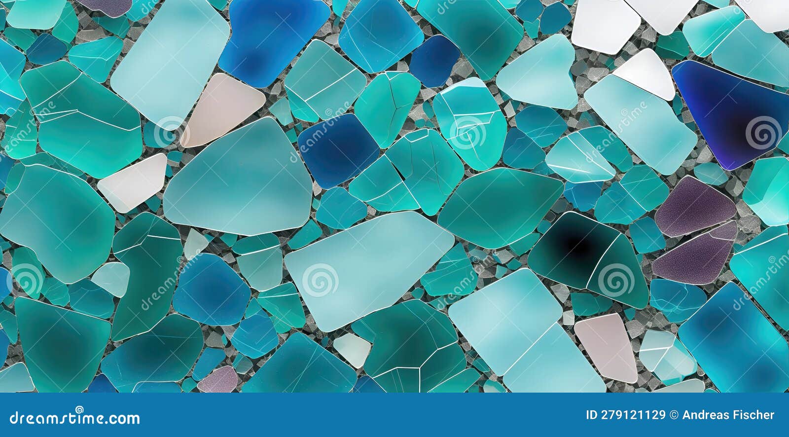Broken Glass Mirror or Glass into Small Pieces. Selective, Soft Focus