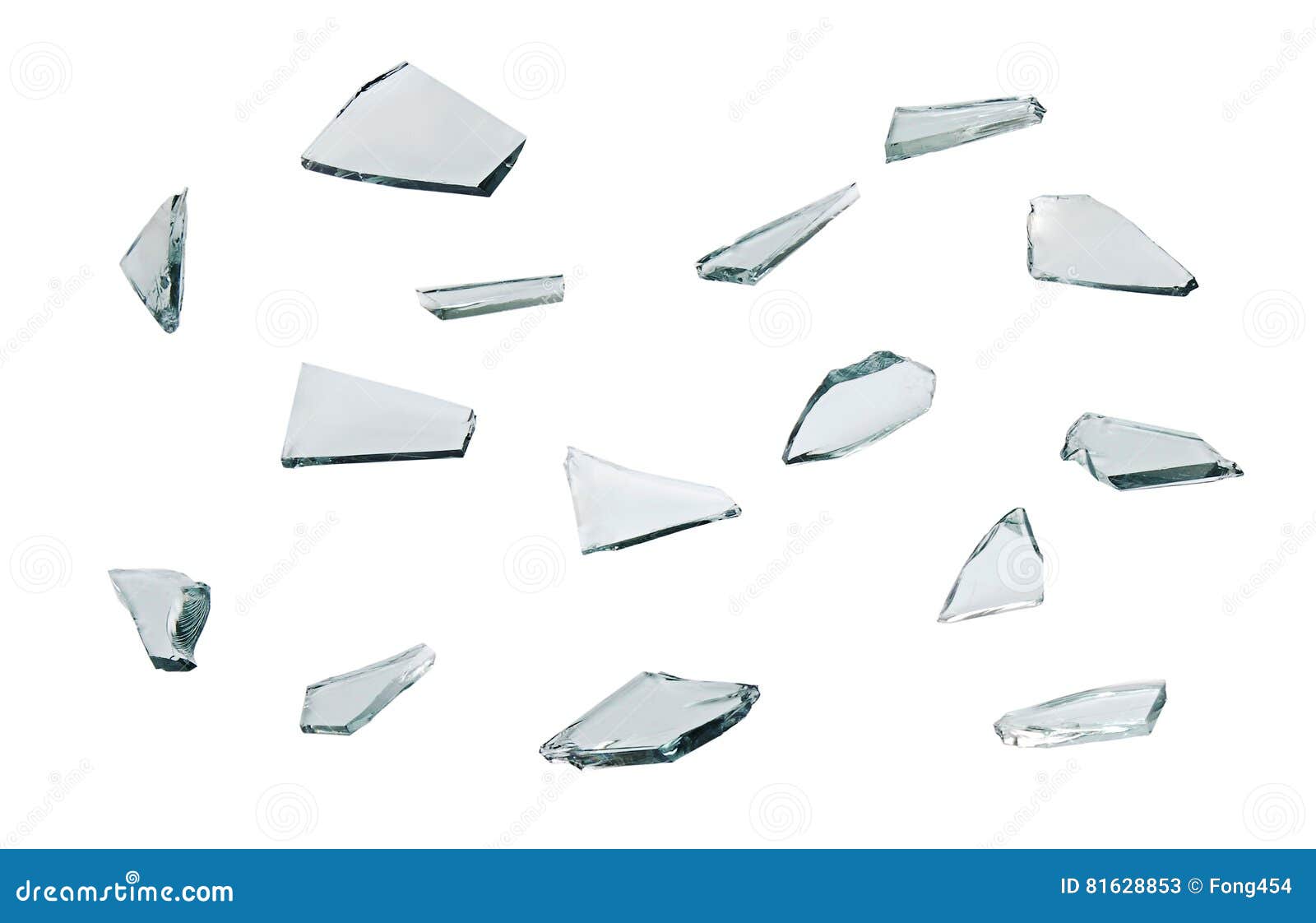 Broken Clear Glass Pieces on Black Surface · Free Stock Photo