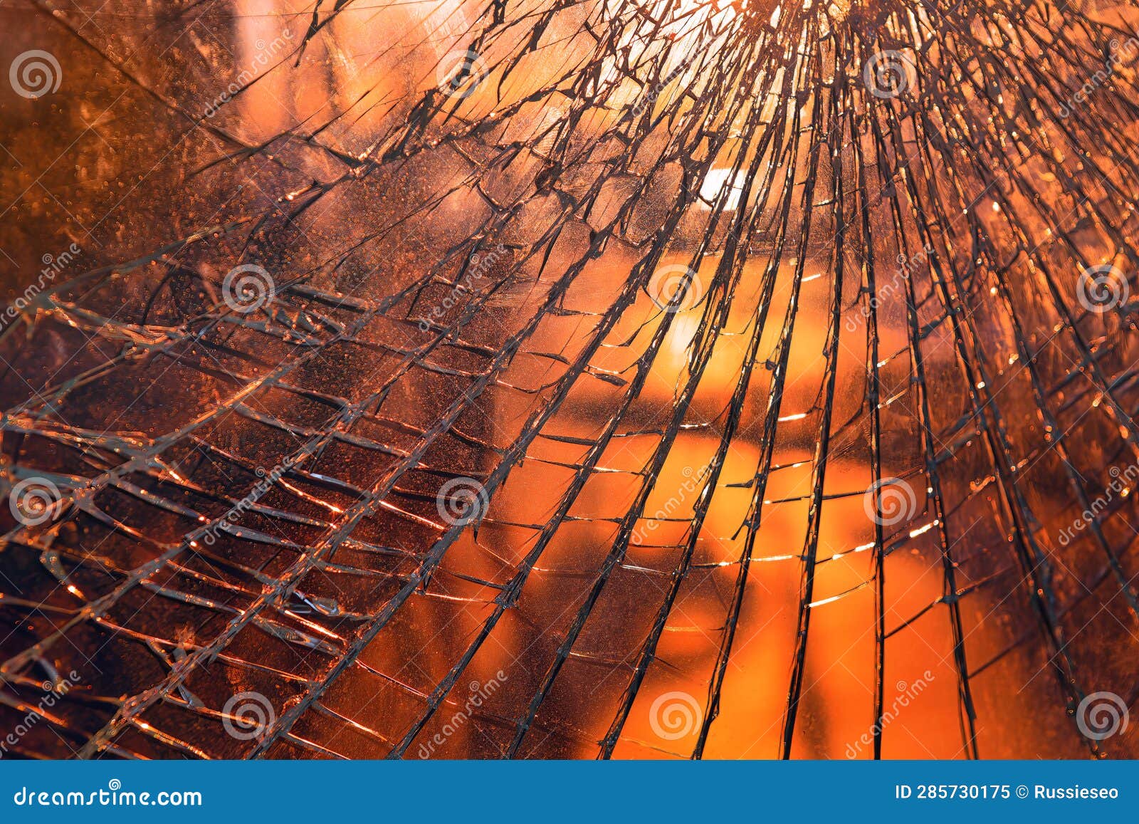 Broken Glass with Light Reflection Stock Image Image of textured, reflection 285730175