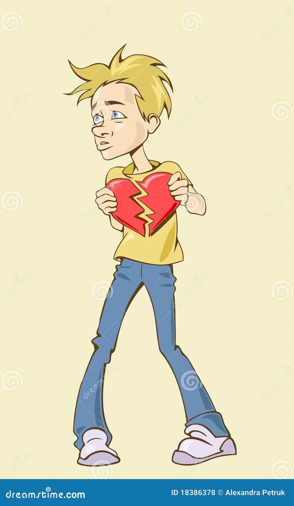Sad Boy Broken Heart Stock Illustrations – 298 Sad Boy Broken Heart Stock  Illustrations, Vectors & Clipart - Dreamstime