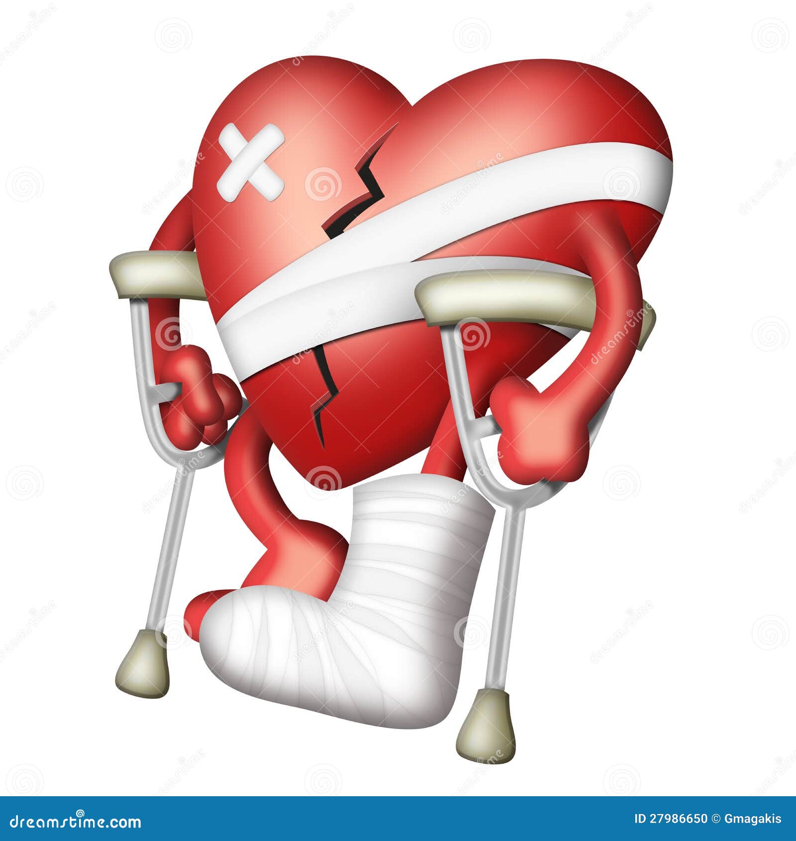 Broken heart stock illustration. Illustration of injured 27986650