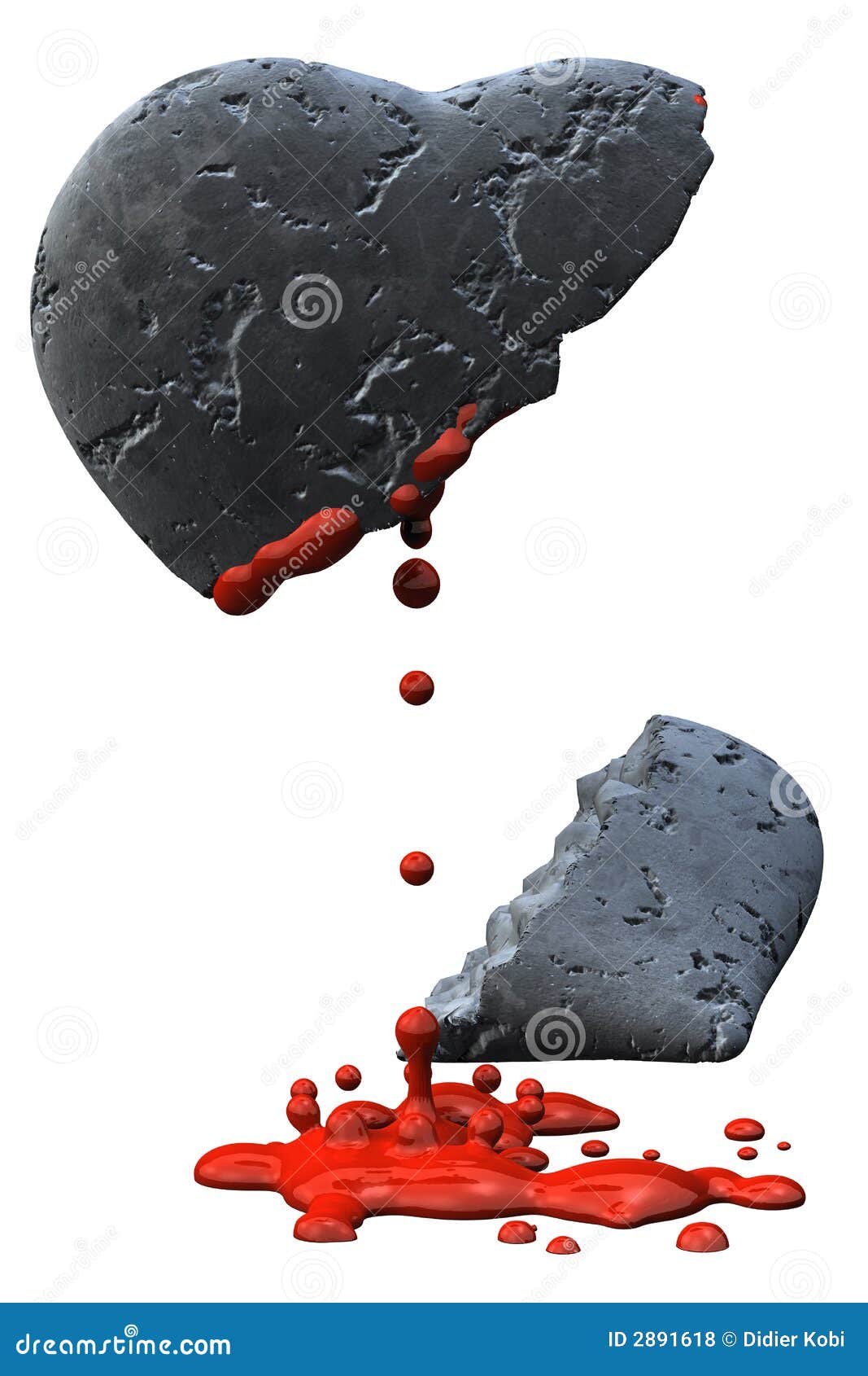 Broken Heart Stock Illustration Illustration Of Blood