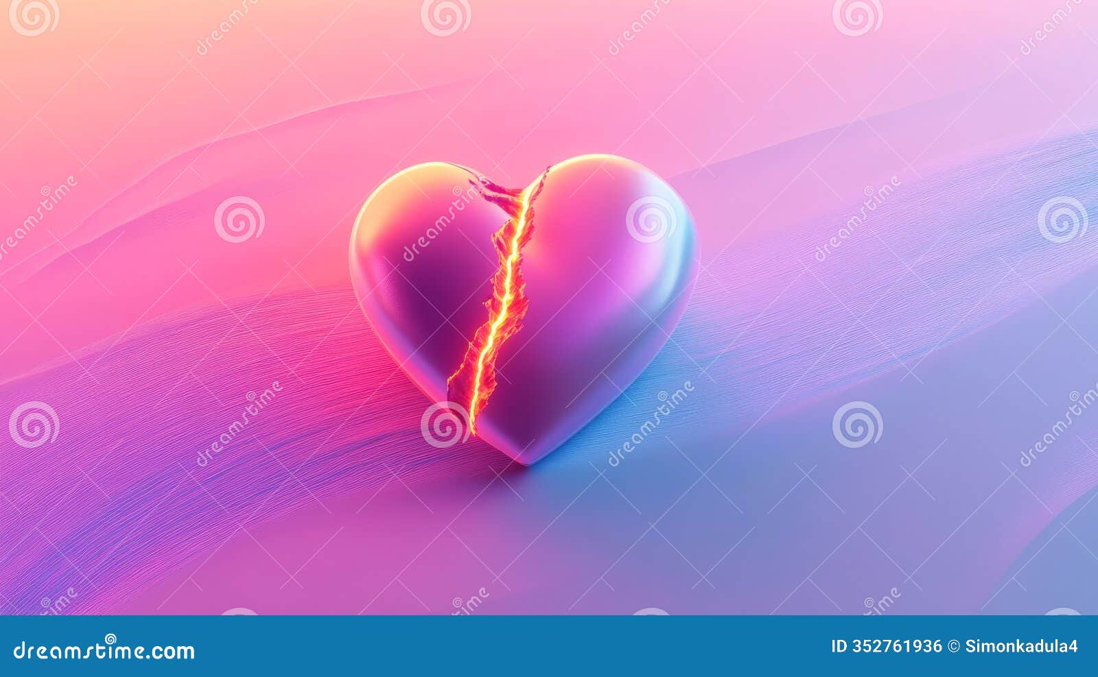 Broken Heart Burning with Neon Light on Gradient Background Stock  Illustration - Illustration of sadness, colorful: 352761936, image size:1600x987