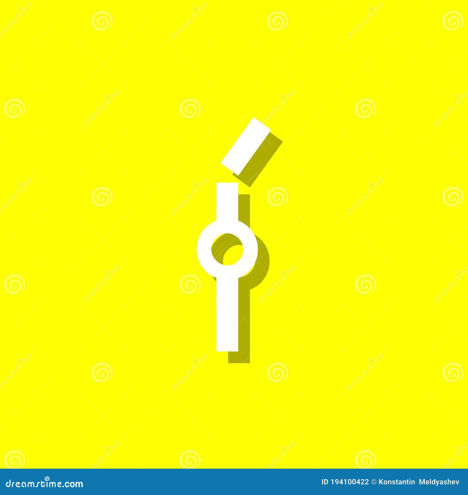 broken item white icon with shadow