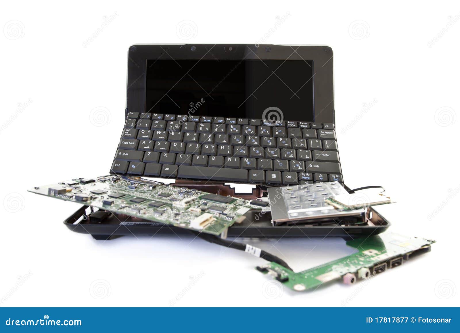 Broken Laptop To Pieces Royalty Free Stock Photography ...