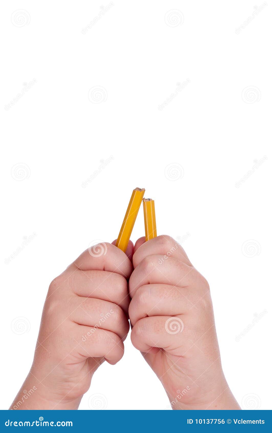 A Broken Lead Pencil in a Child S Hands Stock Photo Image of lead