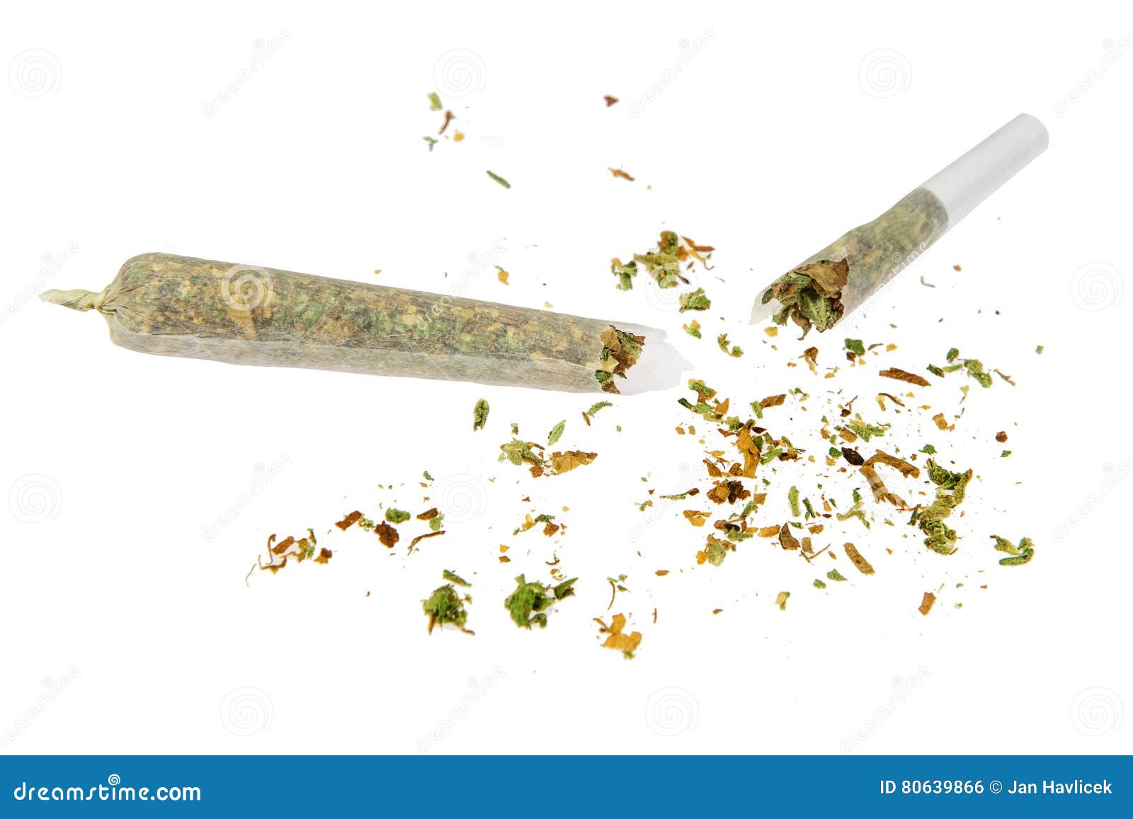 Broken marijuana joint stock photo. Image of drug, illegal 80639866