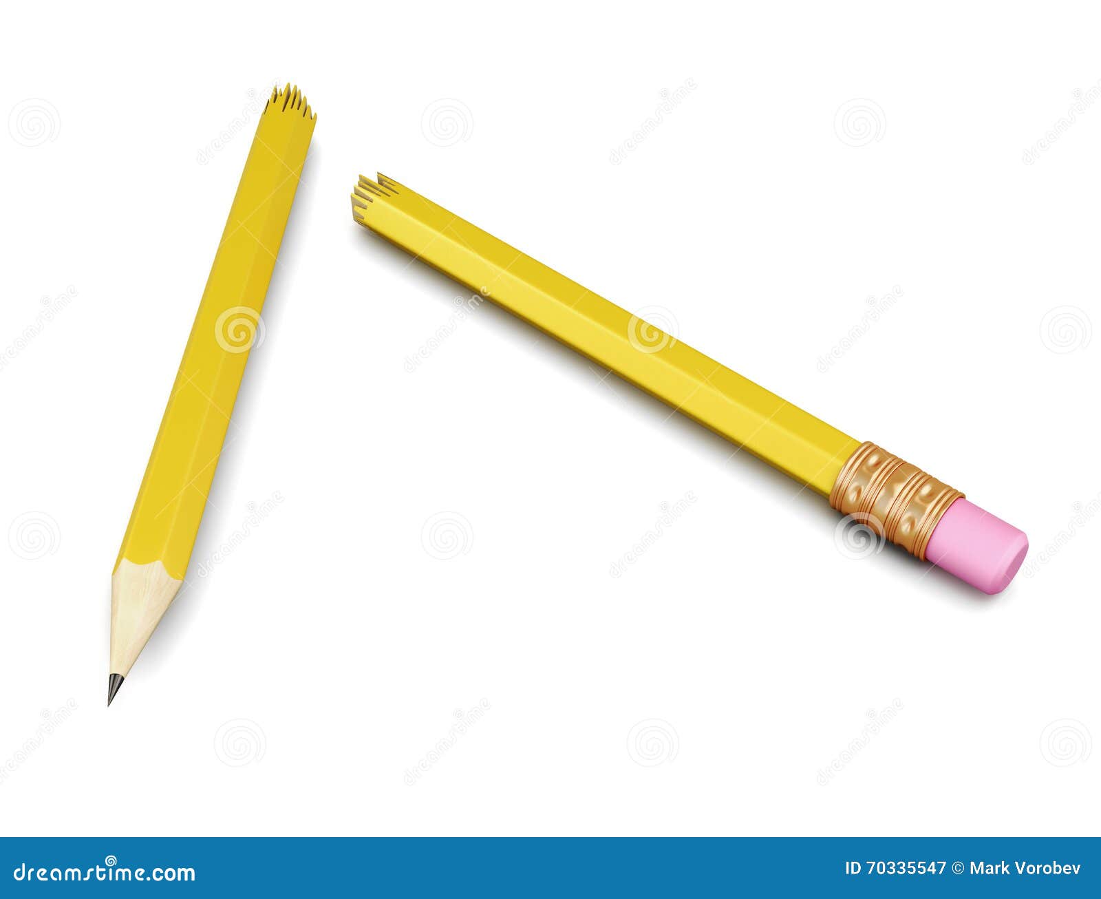 One Broken Pencil RoyaltyFree Illustration 179455743