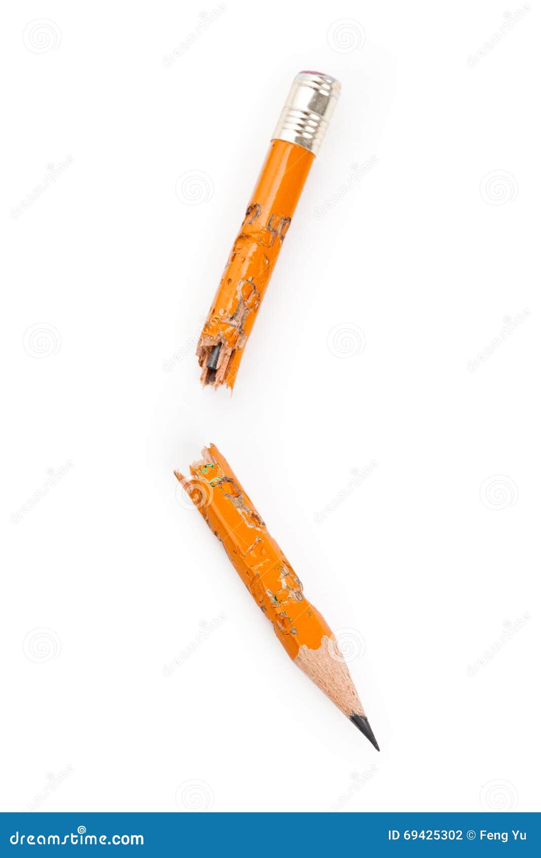 Broken Pencil stock photo. Image of torn, wood, worried 69425302