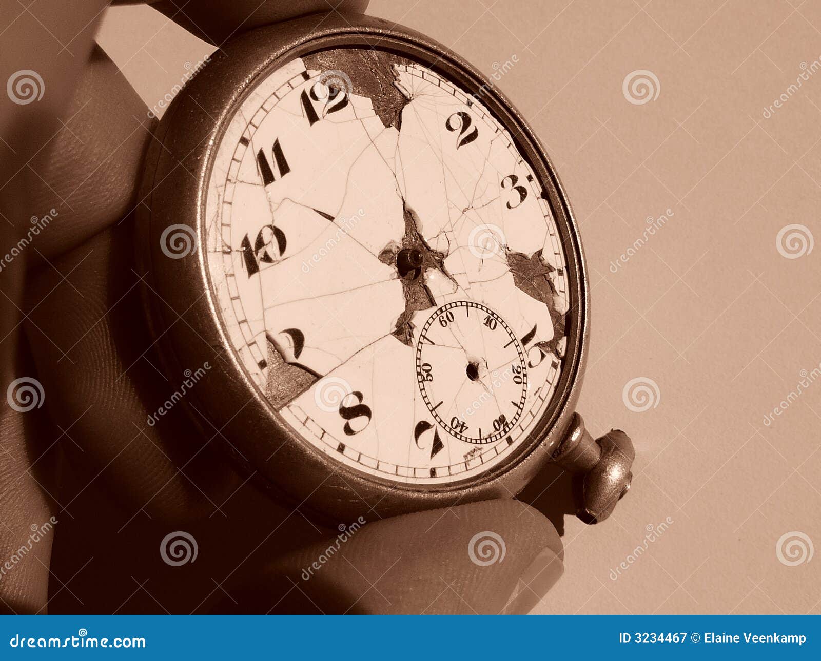 Broken Pocketwatch stock image. Image of fail, gripping 3234467