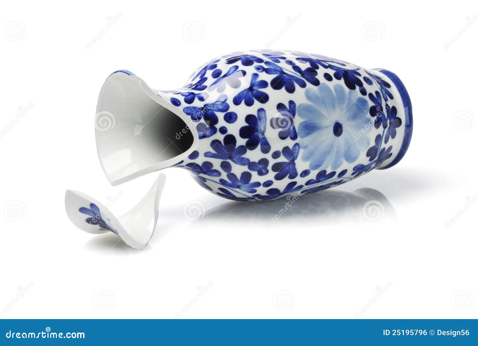 broken porcelain vase