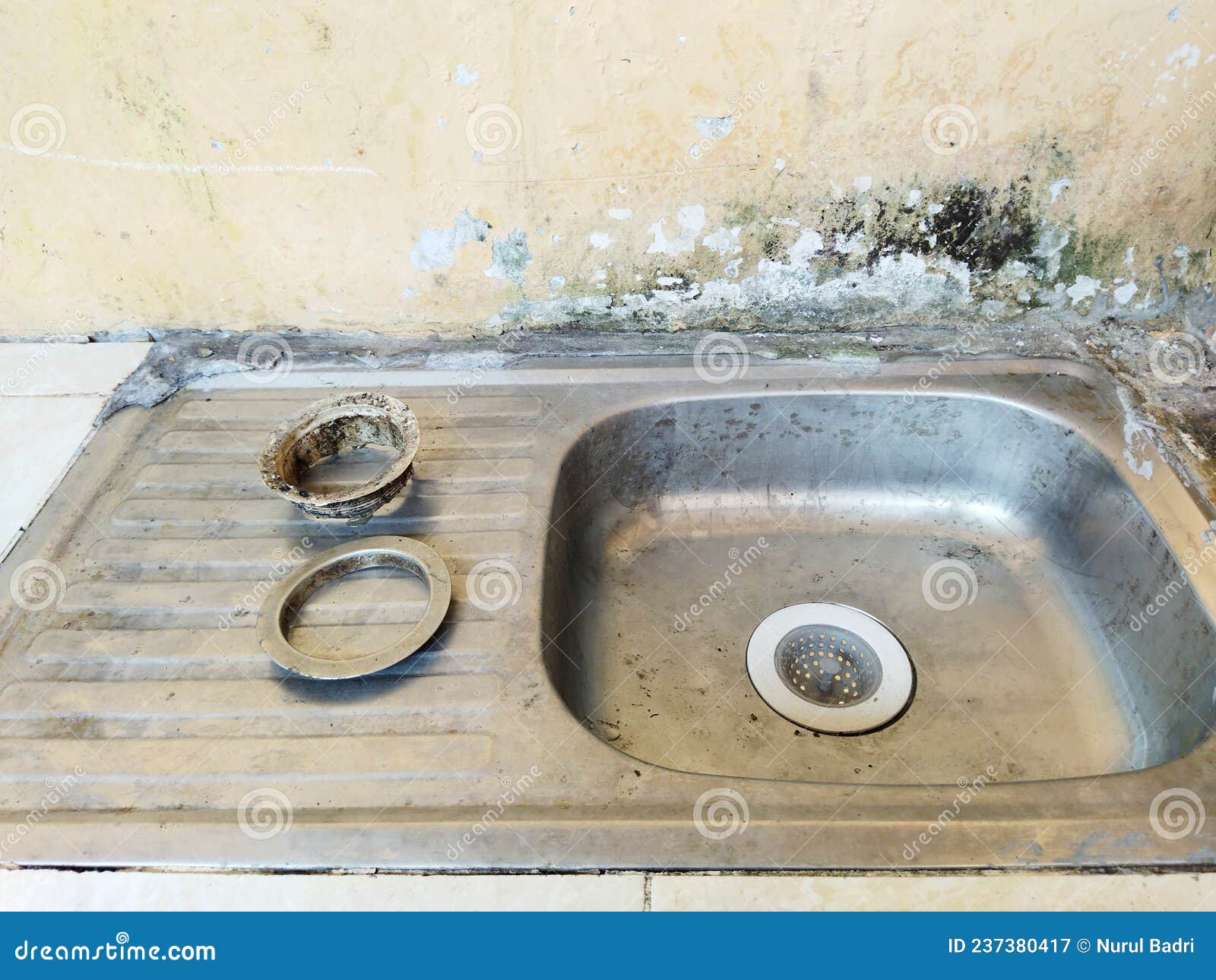 Broken and Rusty Stainless Steel Sink Stock Image Image of rusty