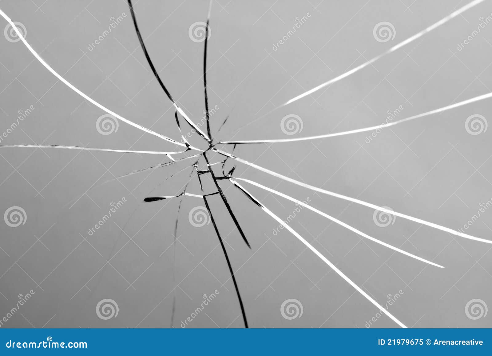 Broken and Shattered Glass Pane Stock Image - Image of crime, shatter:  21979675