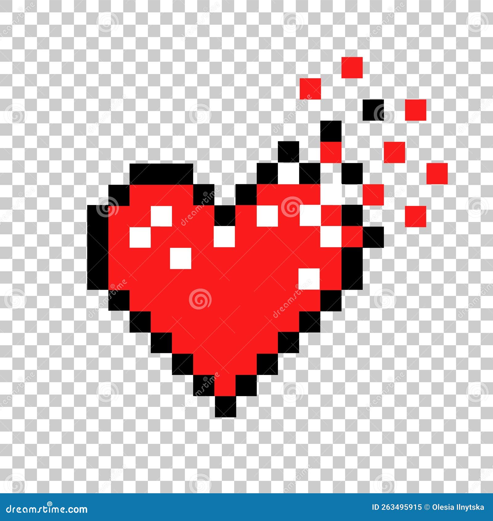broken shattered heart. web icon