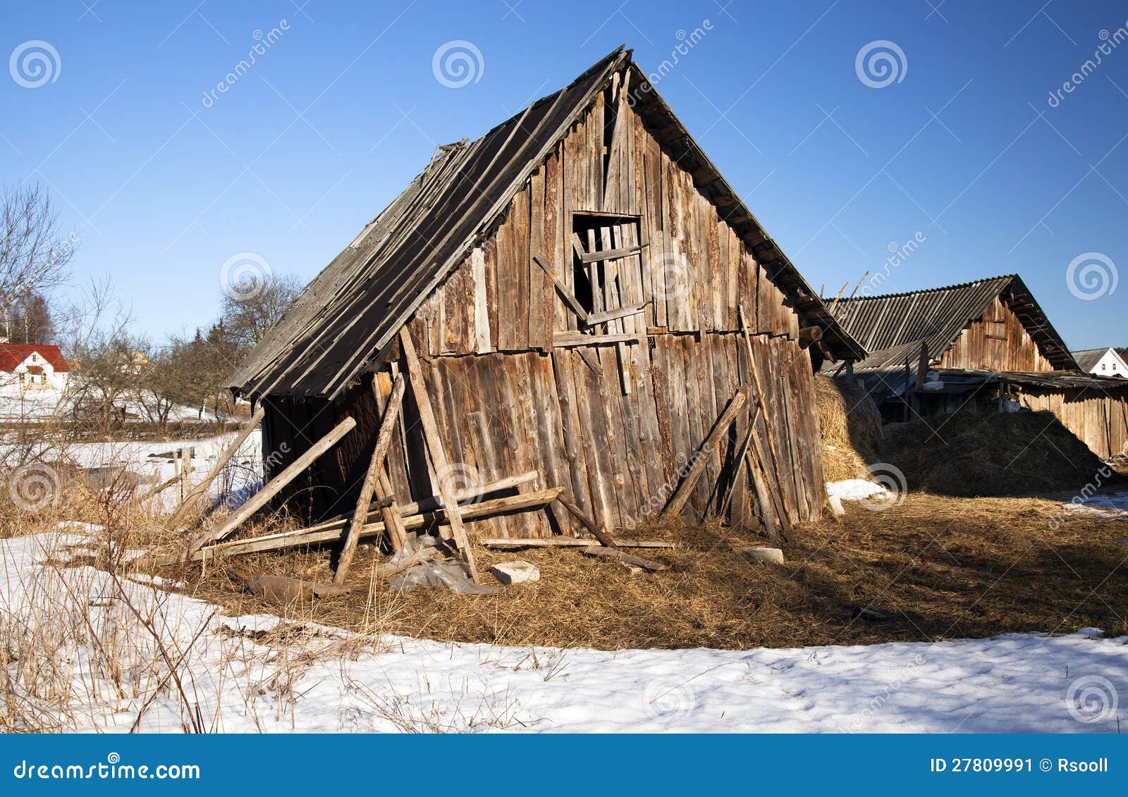 The broken shed stock image. Image of hopelessness 