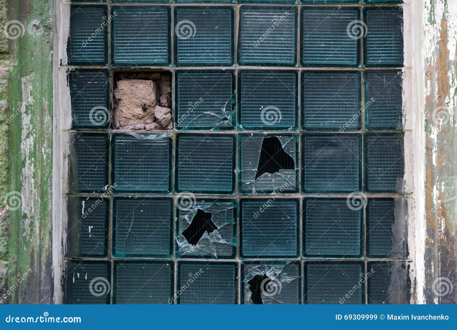 Broken Stained Glass Window Stock Image Image of condemned, fracture