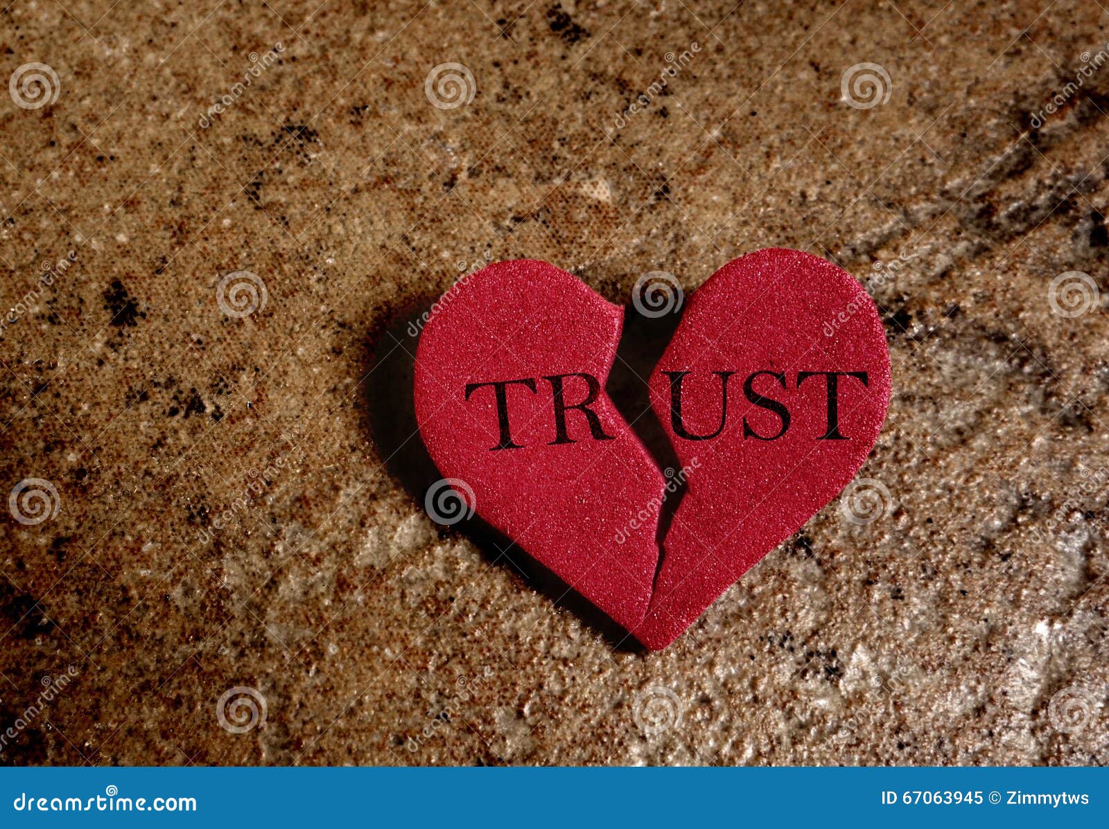 broken trust heart