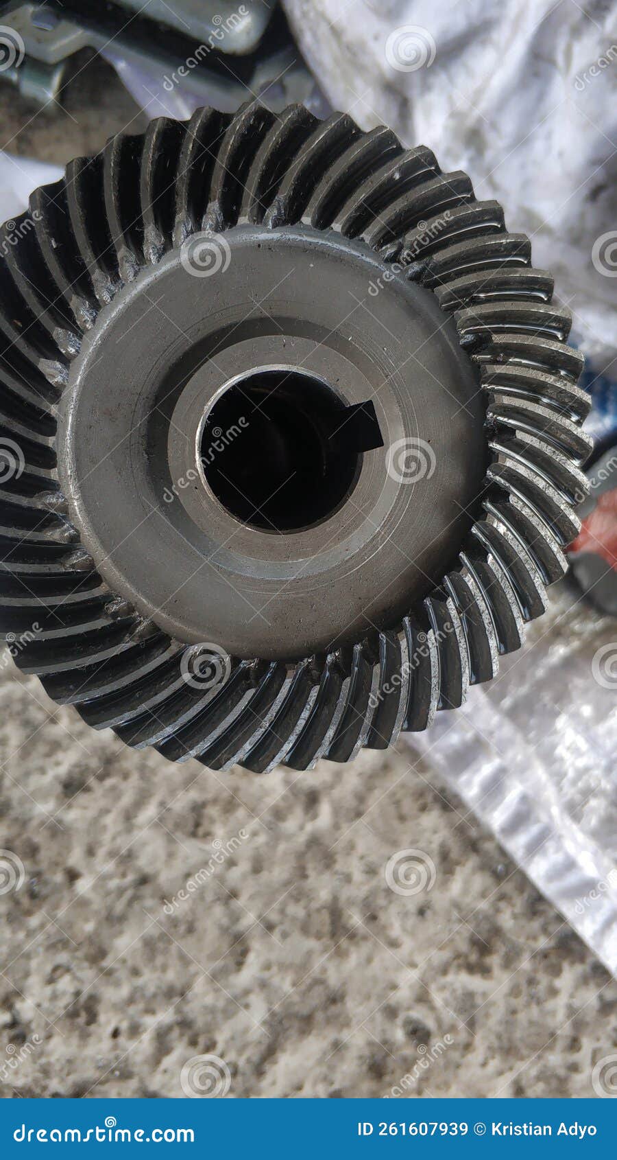 Broken worm pinion gear stock image. Image of gear, side 261607939