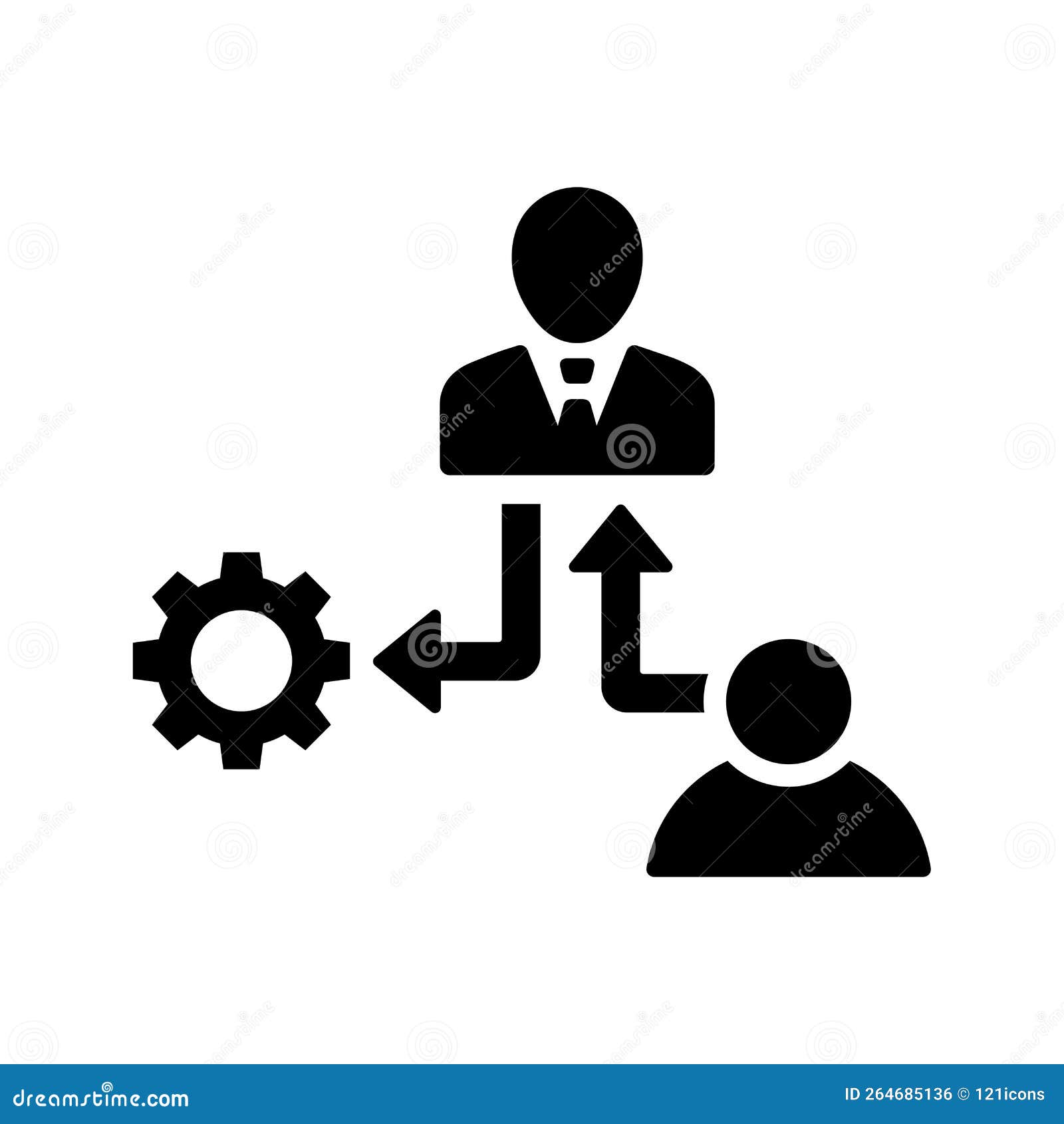 brokerage, broking, contractor icon. glyph style  eps