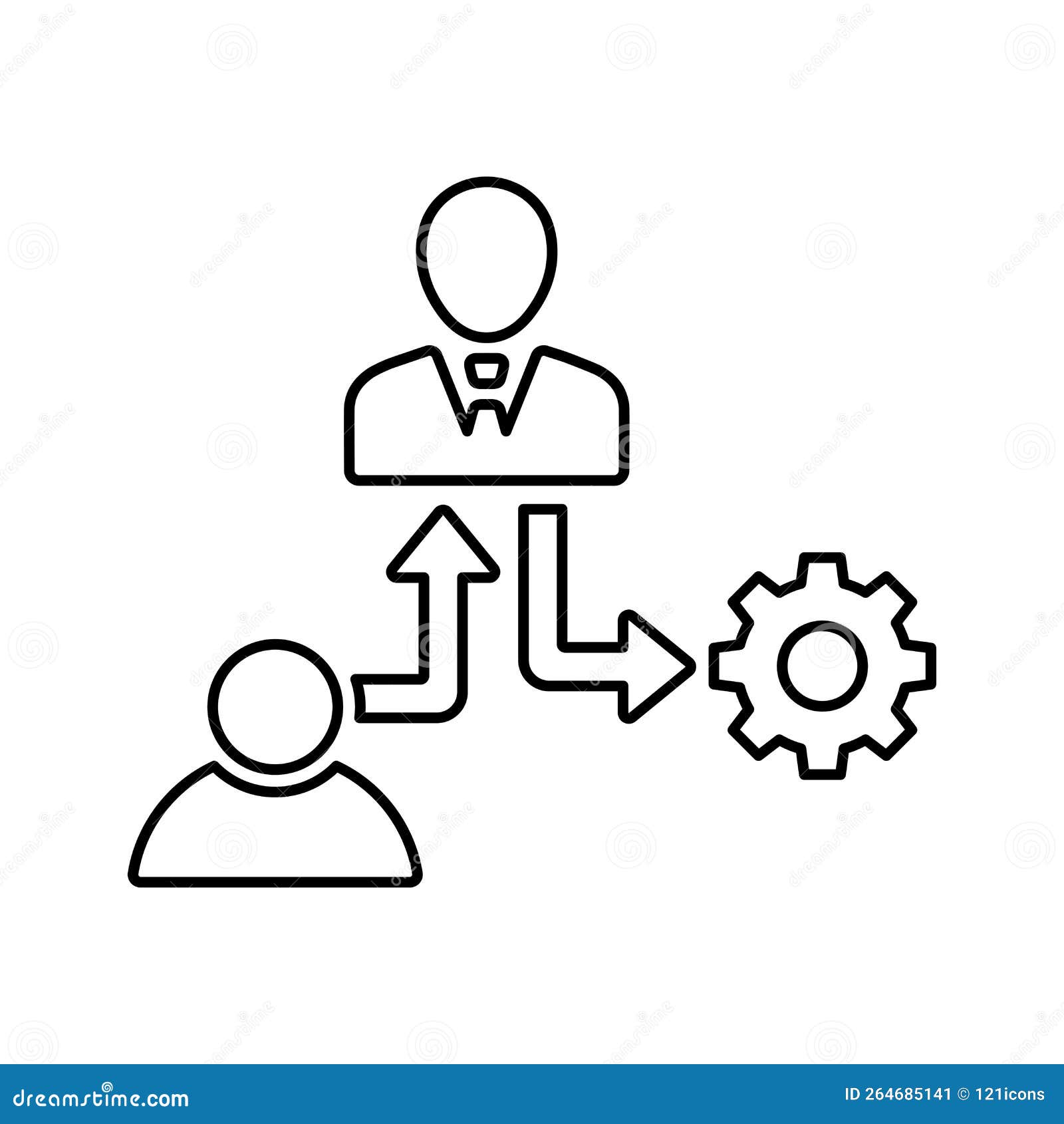 brokerage, broking, contractor outline icon. line art 
