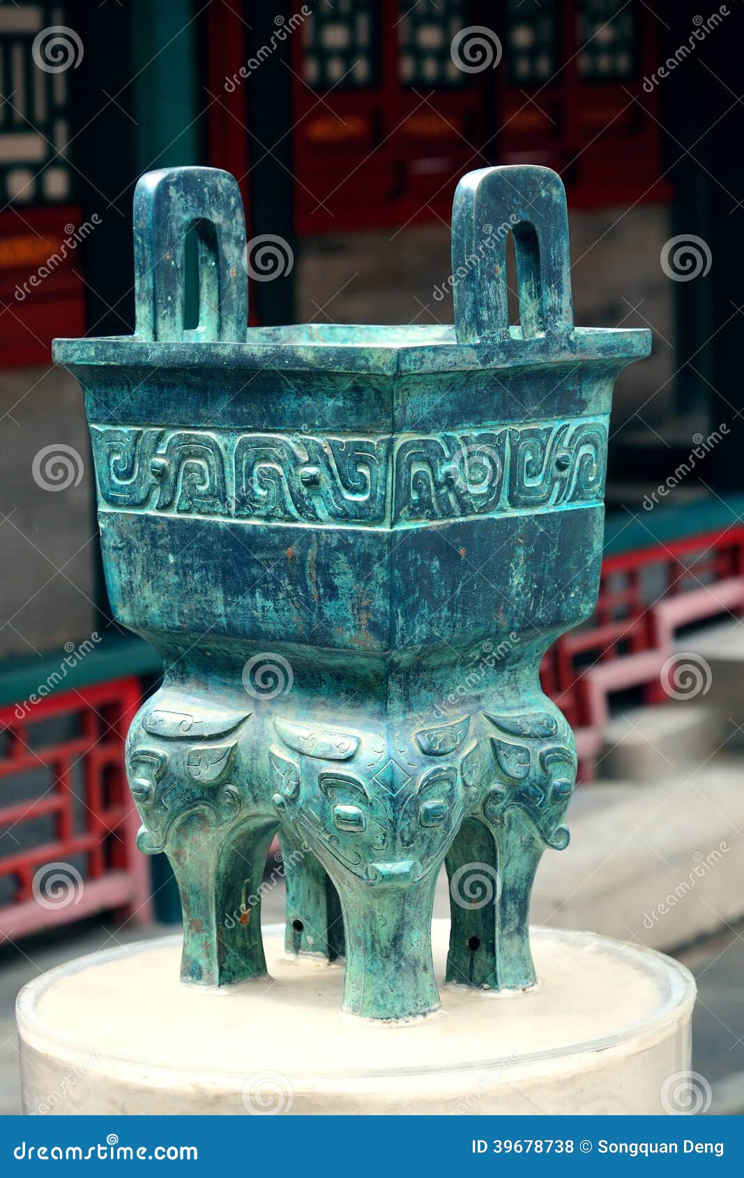 Bronze ancient container stock photo. Image of ritual 39678738