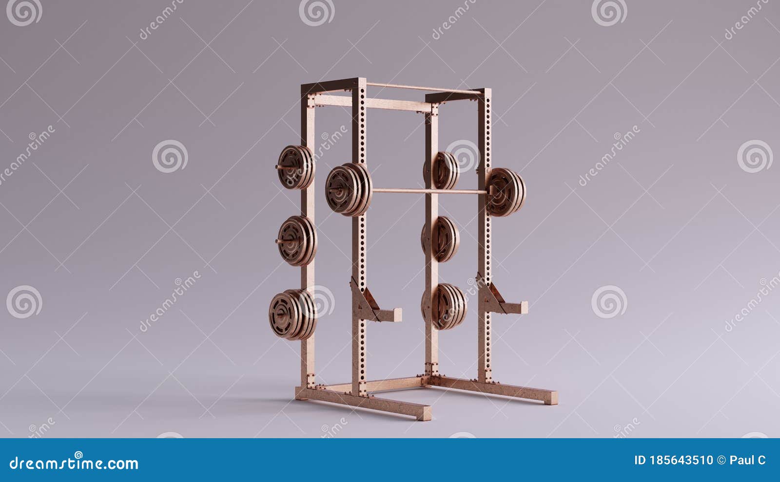 Bronze Barbell Stand stock illustration. Illustration of haute 185643510