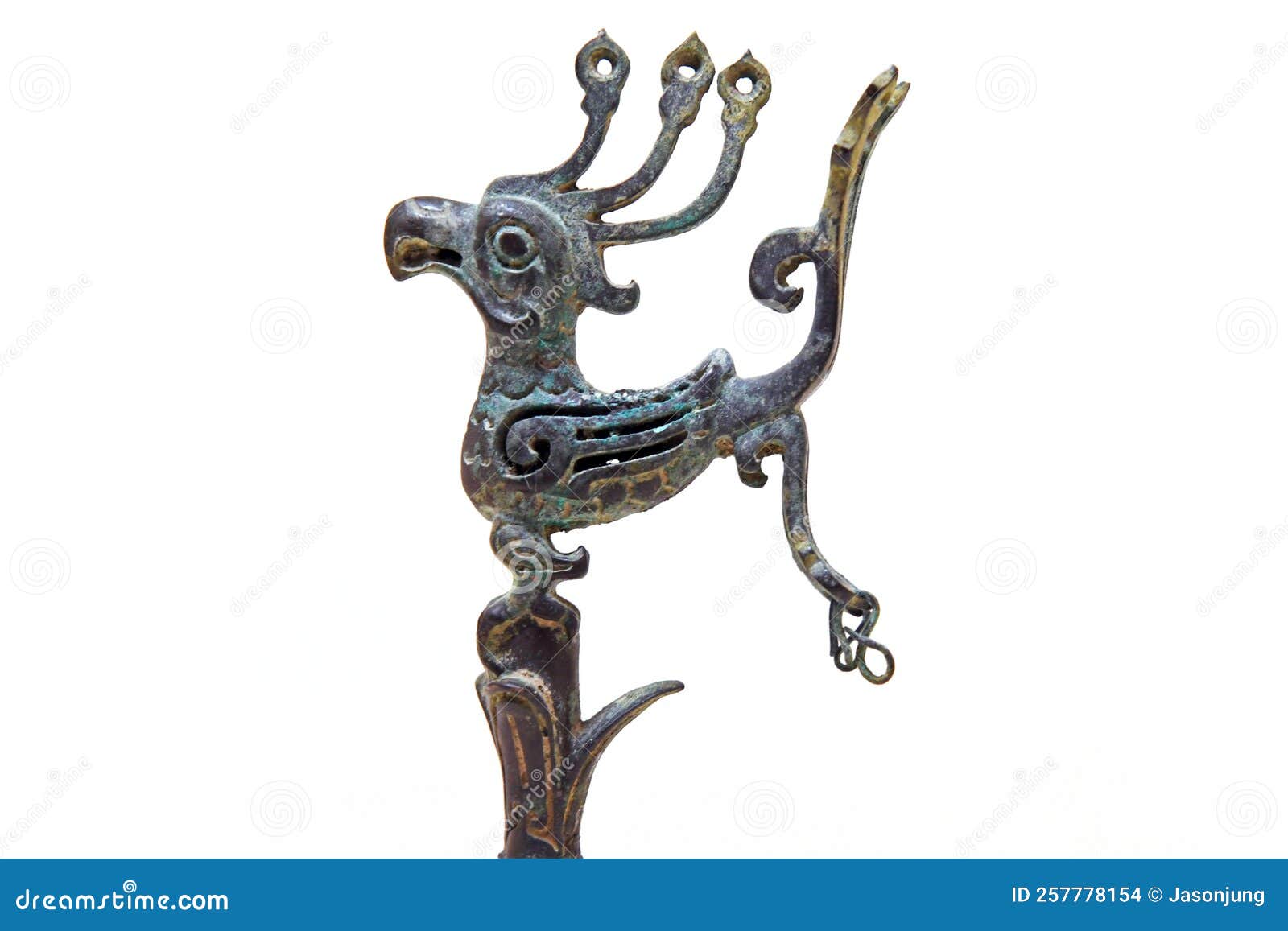 Bronze Bird Statue in Sanxingdui Ruins Editorial Stock Image Image of