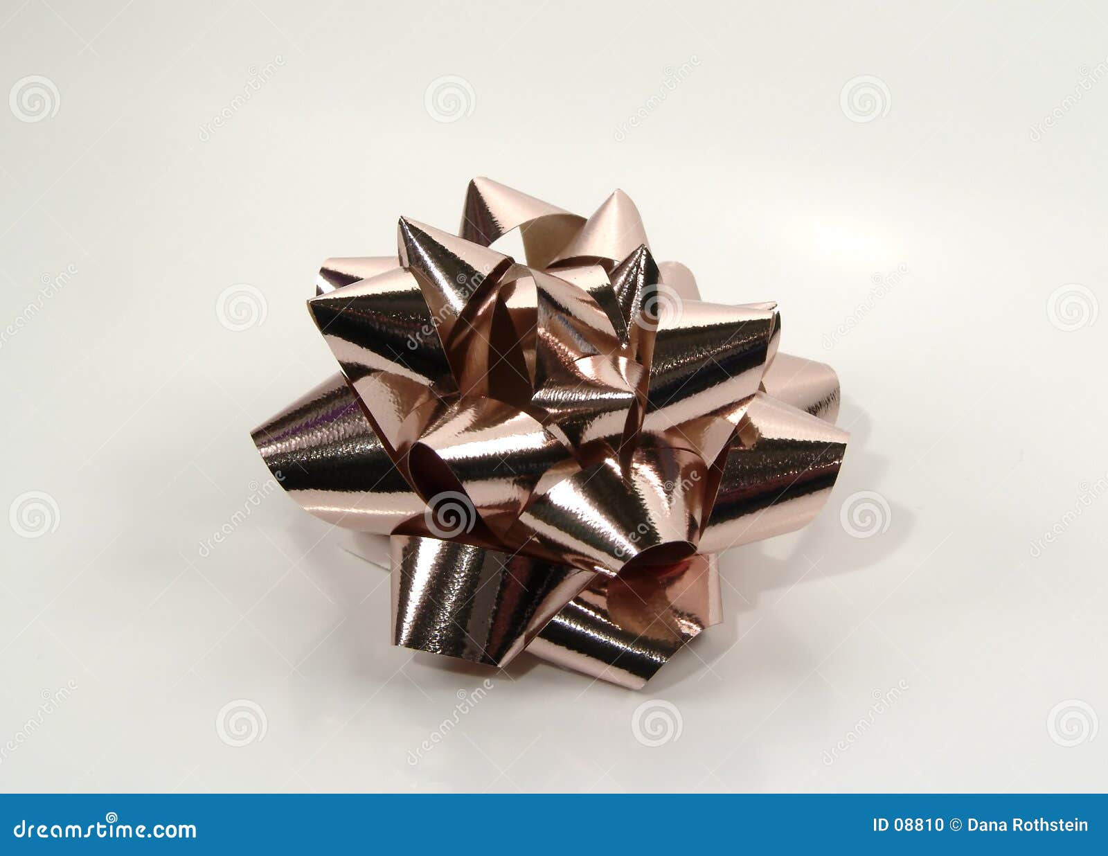 Bronze Bow stock photo. Image of gift, ribbon, decorate, wrap 8810