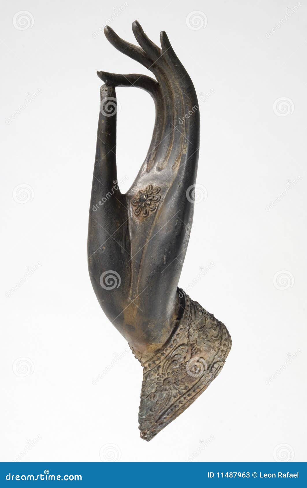 Bronze Buddha Hand stock Image of human, hand -
