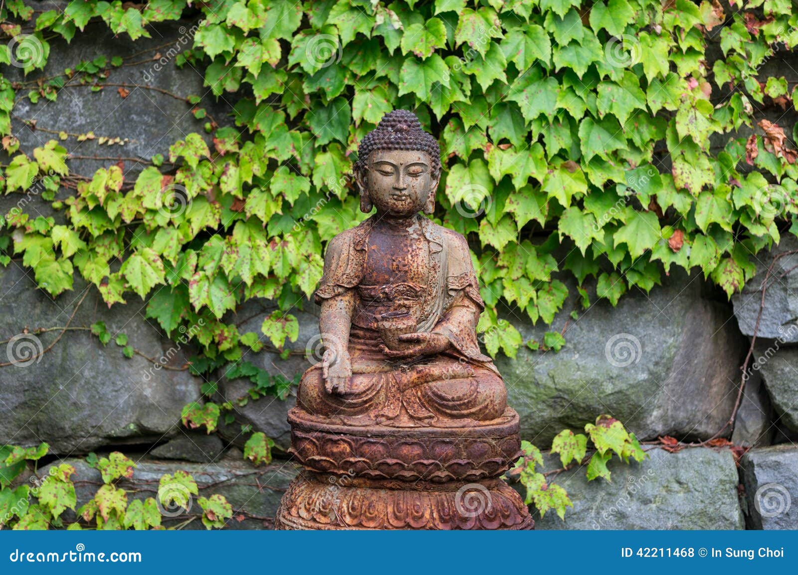 Bronze Buddha stock photo. Image of shrine, bronze, buddhist 42211468