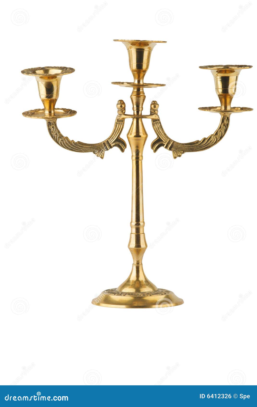 Bronze candlestick stock photo. Image of ornate, design 6412326