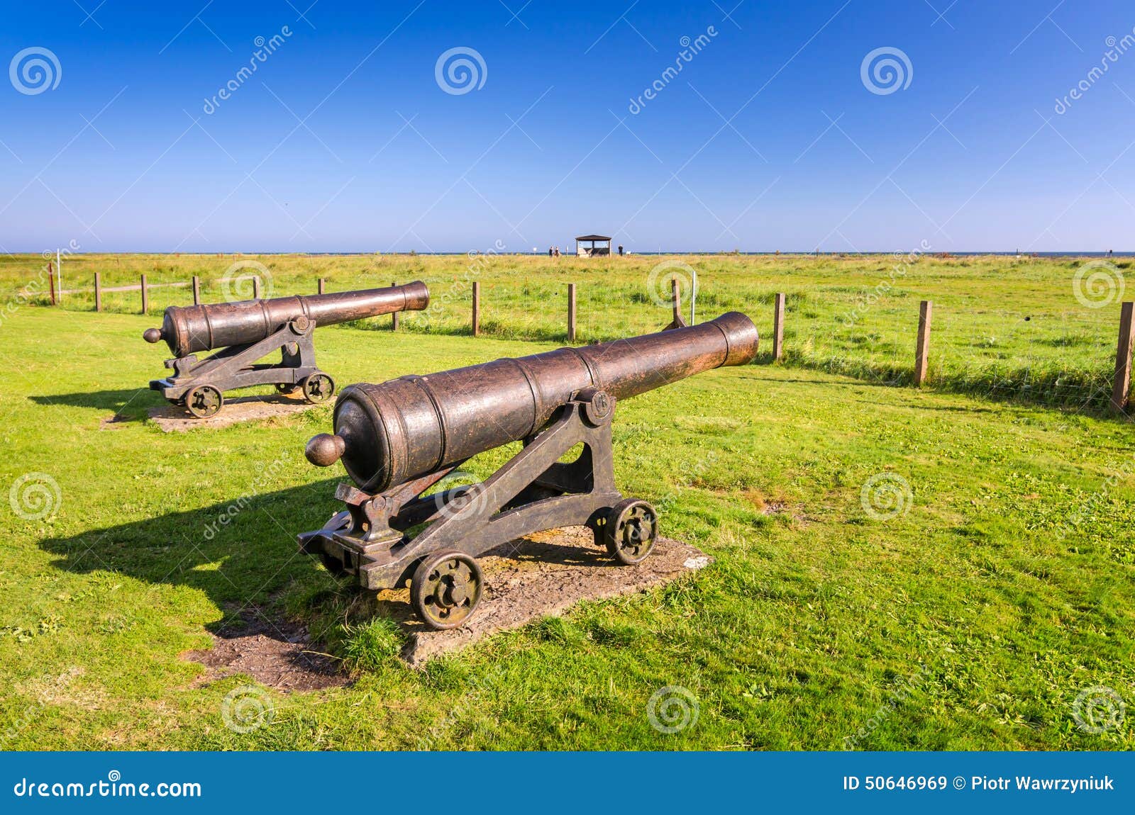 bronze cannons on oland island