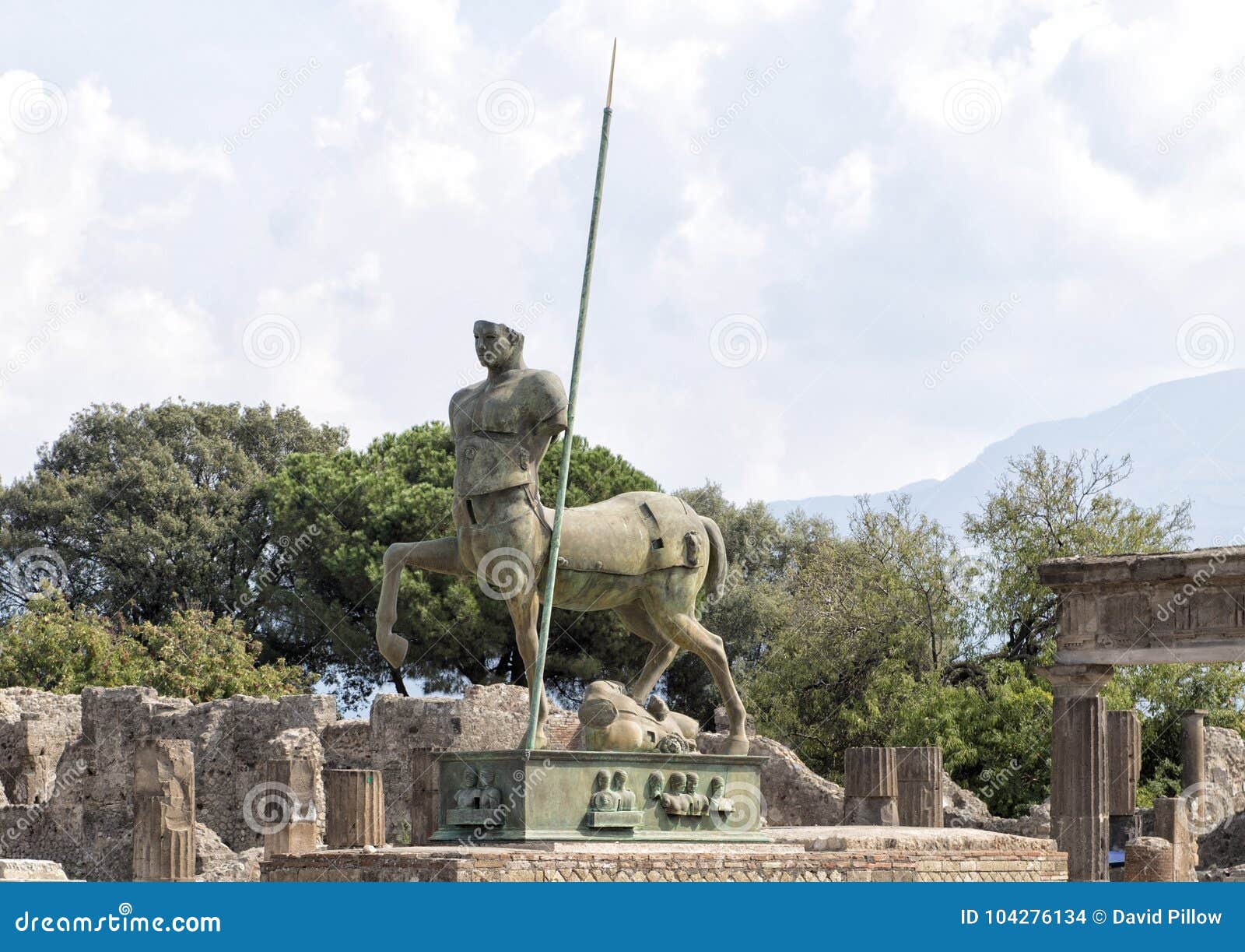 Bronze Centaur Sculpture By Late Polish Artist Igor Mitoraj Part Of A 30 Statue Exhibit In Scavi Di Pompei Editorial Stock Image Image Of Archaeological Ancient