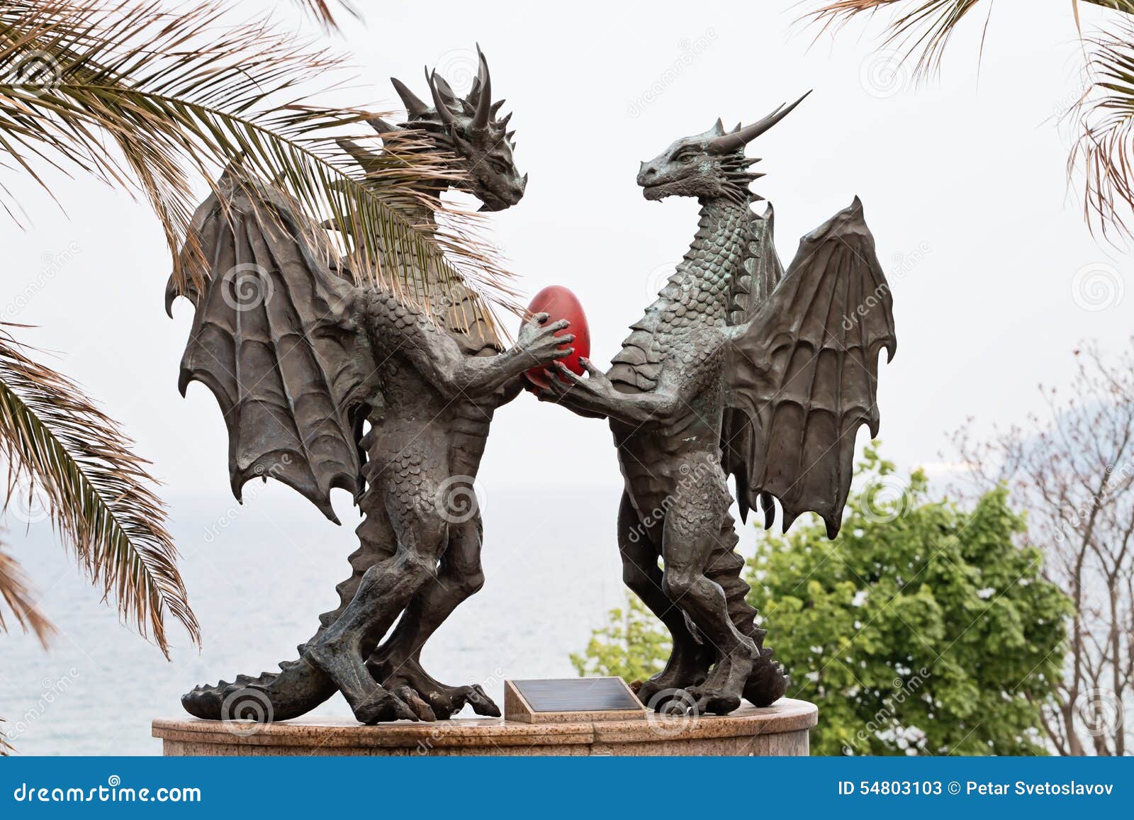 Bronze Dragons stock image. Image of capital, claw, background 54803103