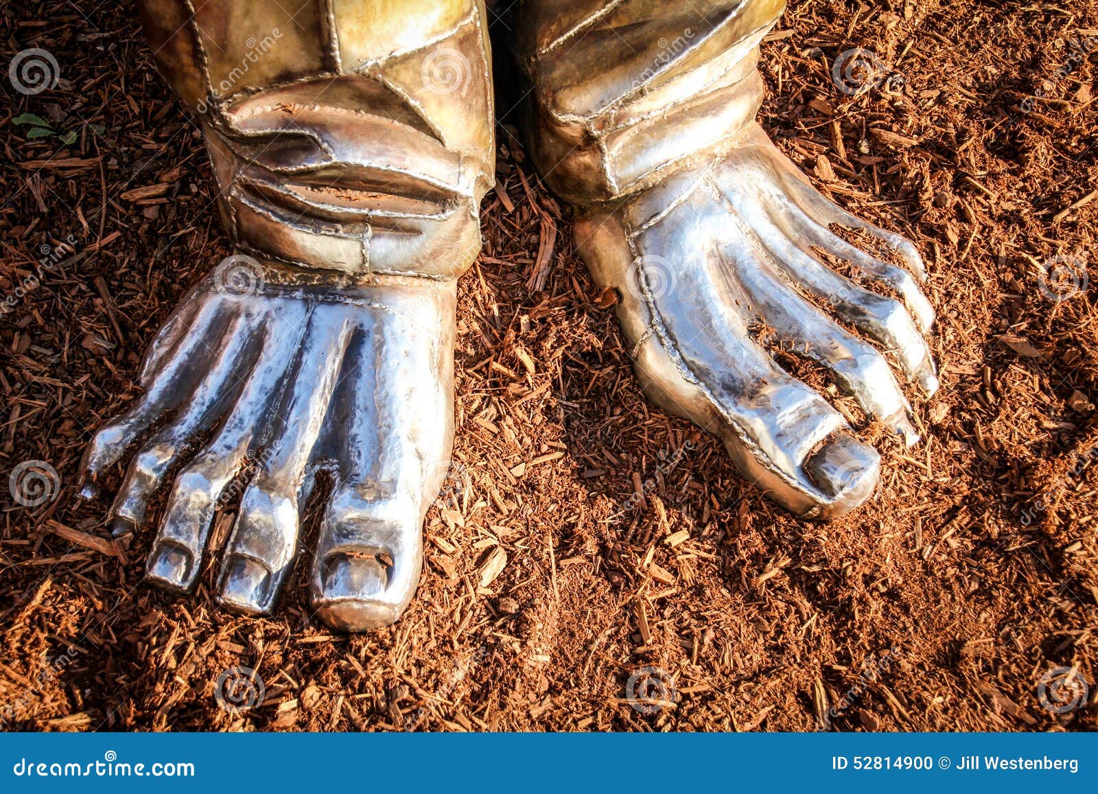 Bronze Feet stock photo. Image of sculpt, ground, nails 52814900