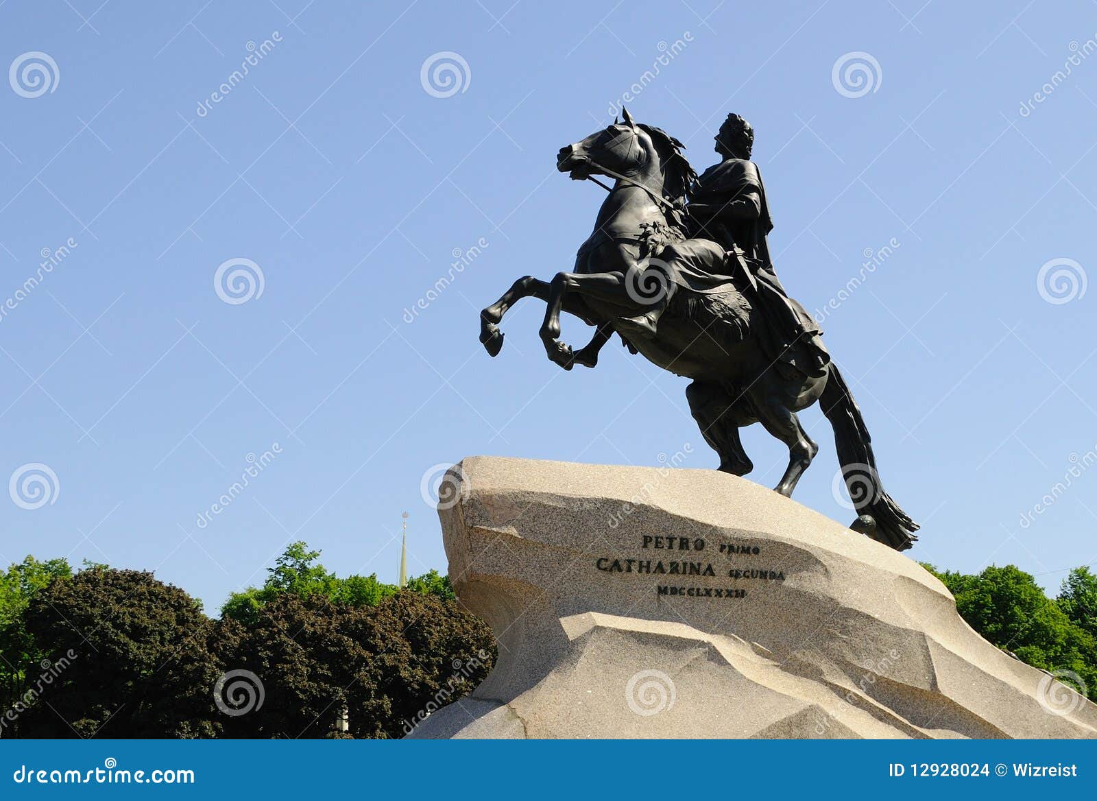 Bronze Horseman stock photo. Image of symbol, russia 12928024
