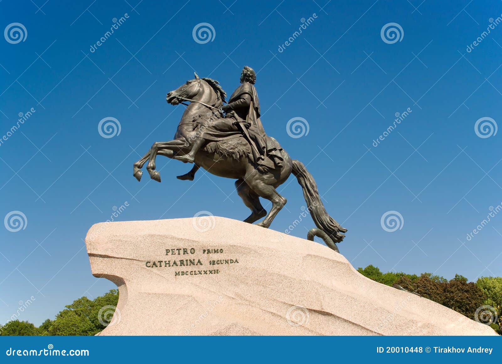 Bronze Horseman stock photo. Image of granite, peter 20010448