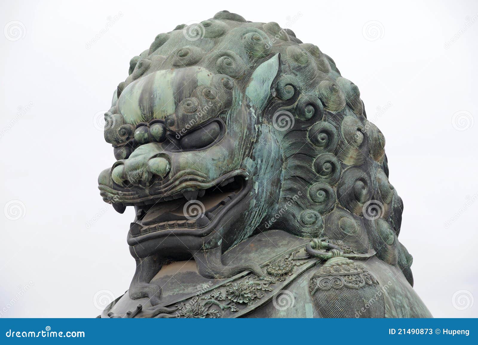 Bronze Lion Statue in the Forbidden City Stock Image Image of city