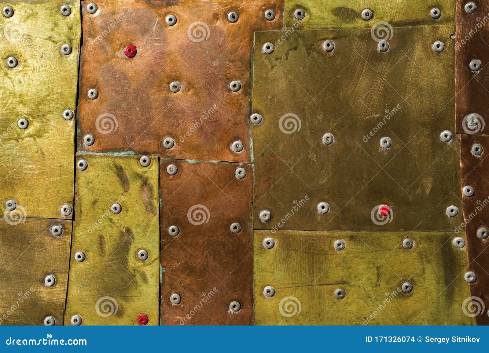 Bronze Metal Texture with High Details Rivet Stock Photo Image of